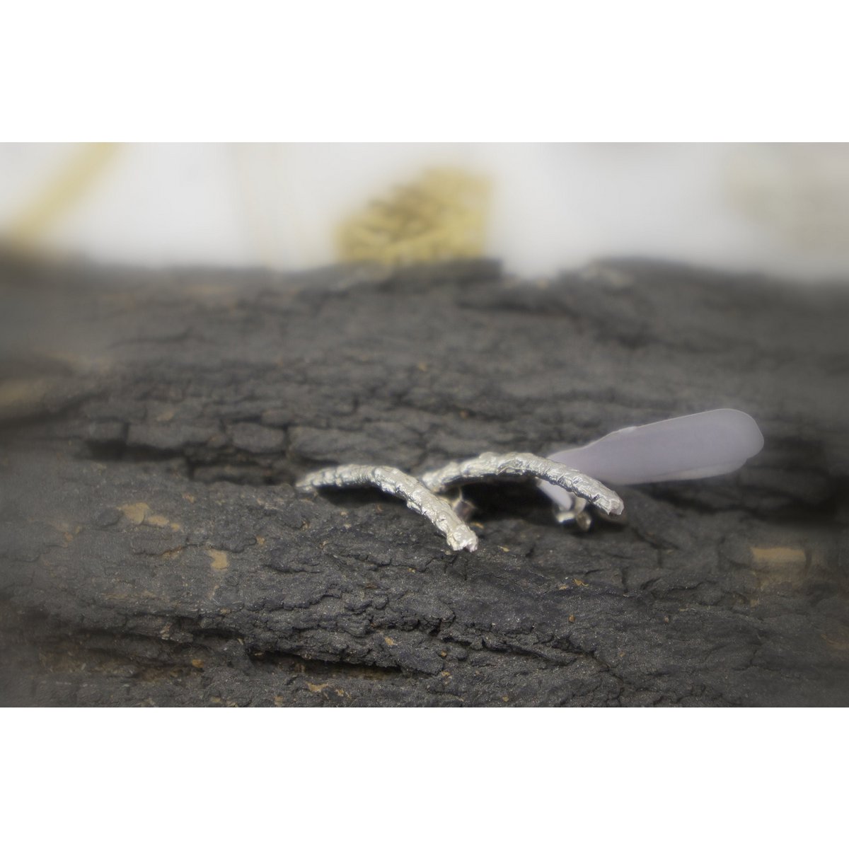 Nature-Inspired Silver Ear Crawlers, Pine Branch Detail (Unisex)