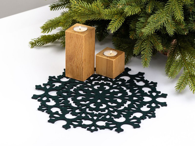 Kersttafelplacemat SNOWFLAKE