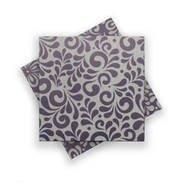 Hessisches Origami Papier "Bembel" zum Weihnachtsdeko Basteln - Zweiseitiges Bastelpapier in Grau und Blau aus Recyclingpapier