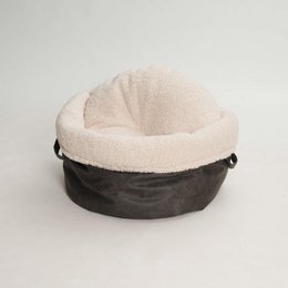 Hundekörbchen Shopper Little Basket Saddle graphit