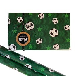 Indpakningspapir 'Fodbold' - pr. 10 stk