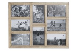 MULTI-PHOTO FRAME MDF GLASS 45X1,2X35 8 PHOTOS MF202383