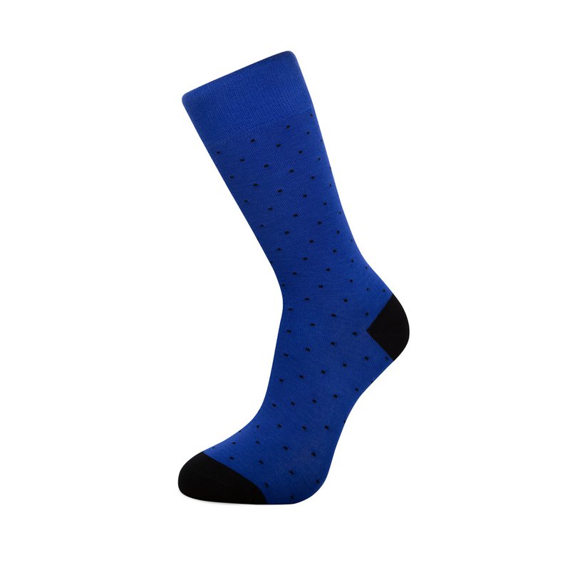 Gift Box belt Jan and Electric Blue Dots socks