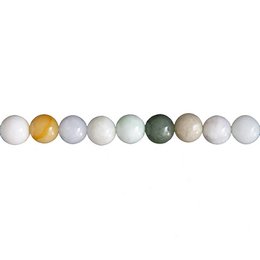 Burmesisk Jade tråd - 10 mm kuglesten