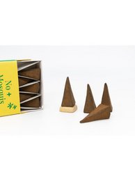 No+Mosquis BIOAROMA Pyramid. 10 stk og inkluderer keramisk støtte. ICEA certifikat. Ayurveda. Fair Trade. Nul spild.