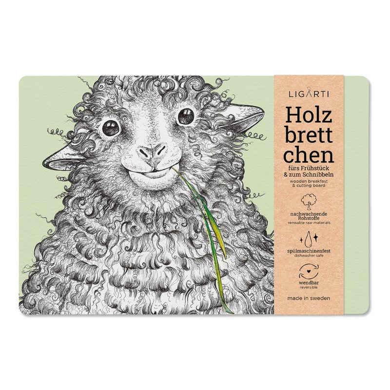 Holzbrettchen-Wollfried