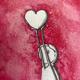 Cartolina d'auguri Cuore