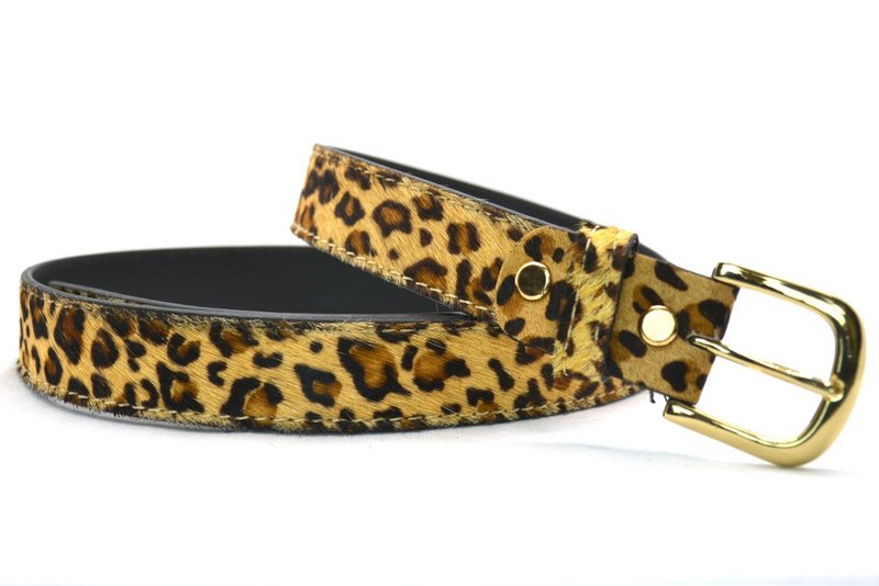 Prendre -it Belt Panter Print 30495 - Gold-Colord Buckle