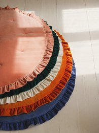 Mata Soft Velvet z Falbanką „Apricot”