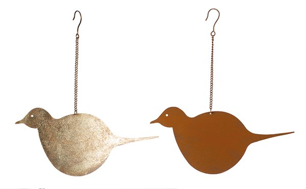 Anhänger Vogel 2 sortes. 12 cm VE 12