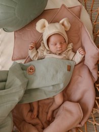 Musselin Baby Wickeldecke "Mint"