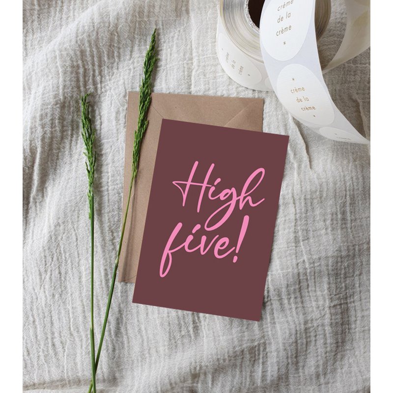 A6 Ansichtkaart || High Five