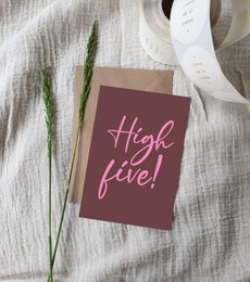 A6 Ansichtkaart || High Five