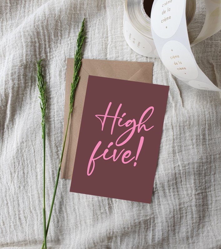 A6 Ansichtkaart || High Five