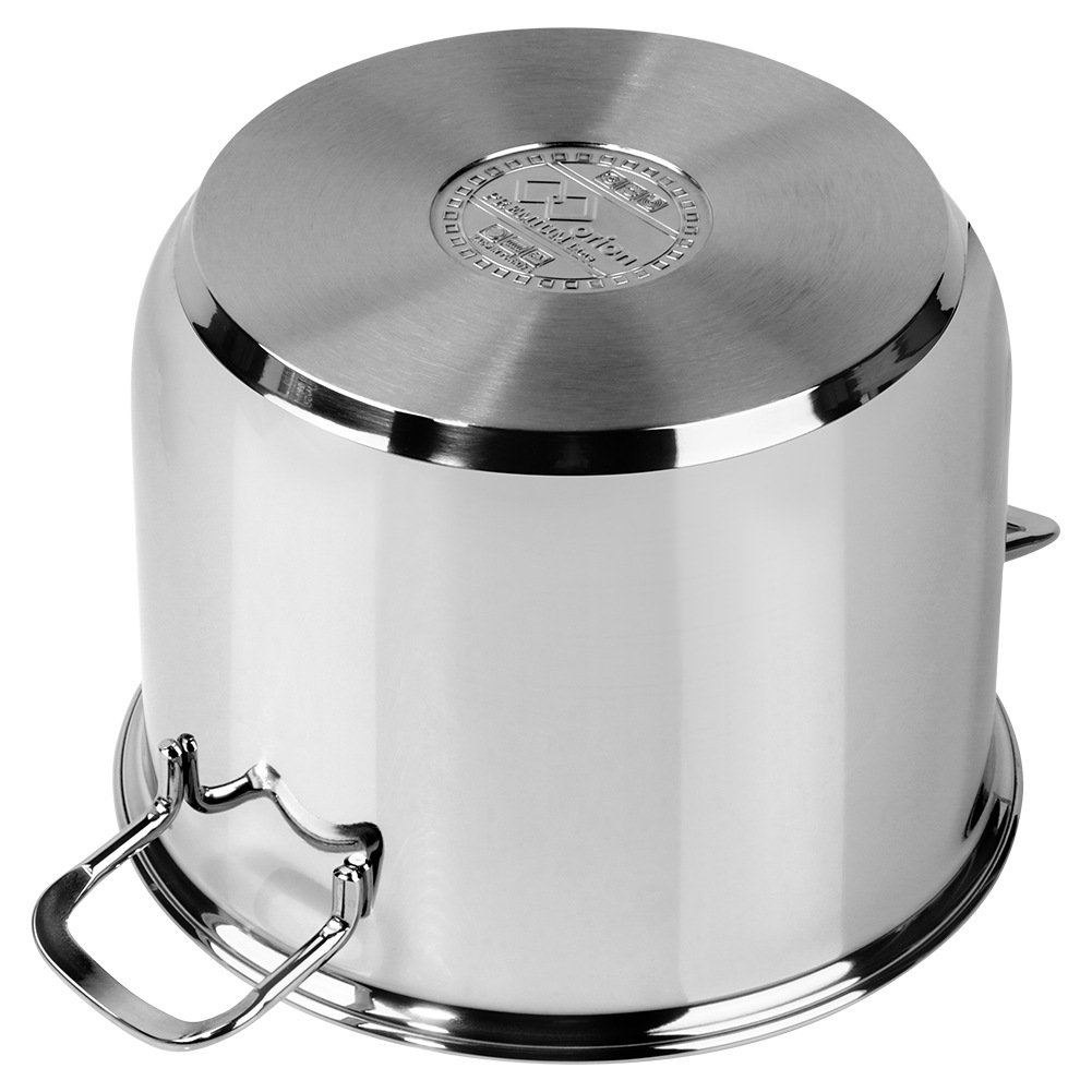 Pasta -Topfstahl mit Glasdeckel Anett 6 l 3 PCs