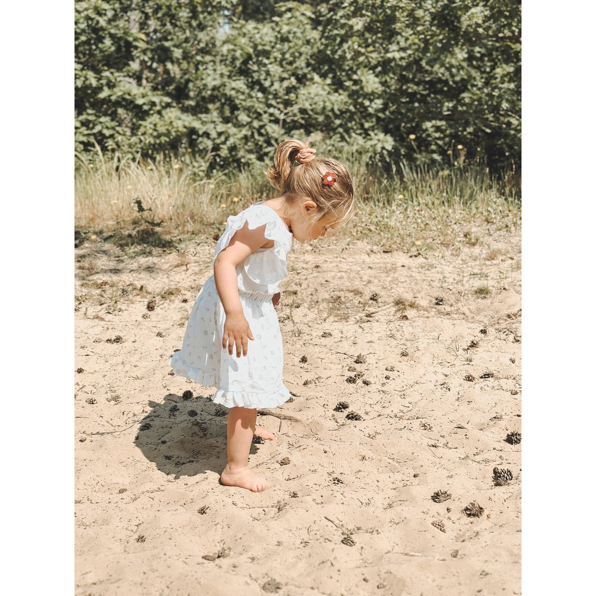 Set Blossoms Dreams in mussola: gonna e camicetta con eleganti volant