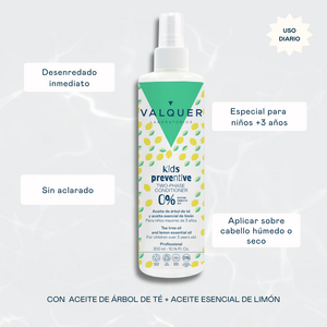 Biphasischer präventiver Leave-In-Conditioner für Kinder mit Teebaum- und Zitronenöl – 300 ml