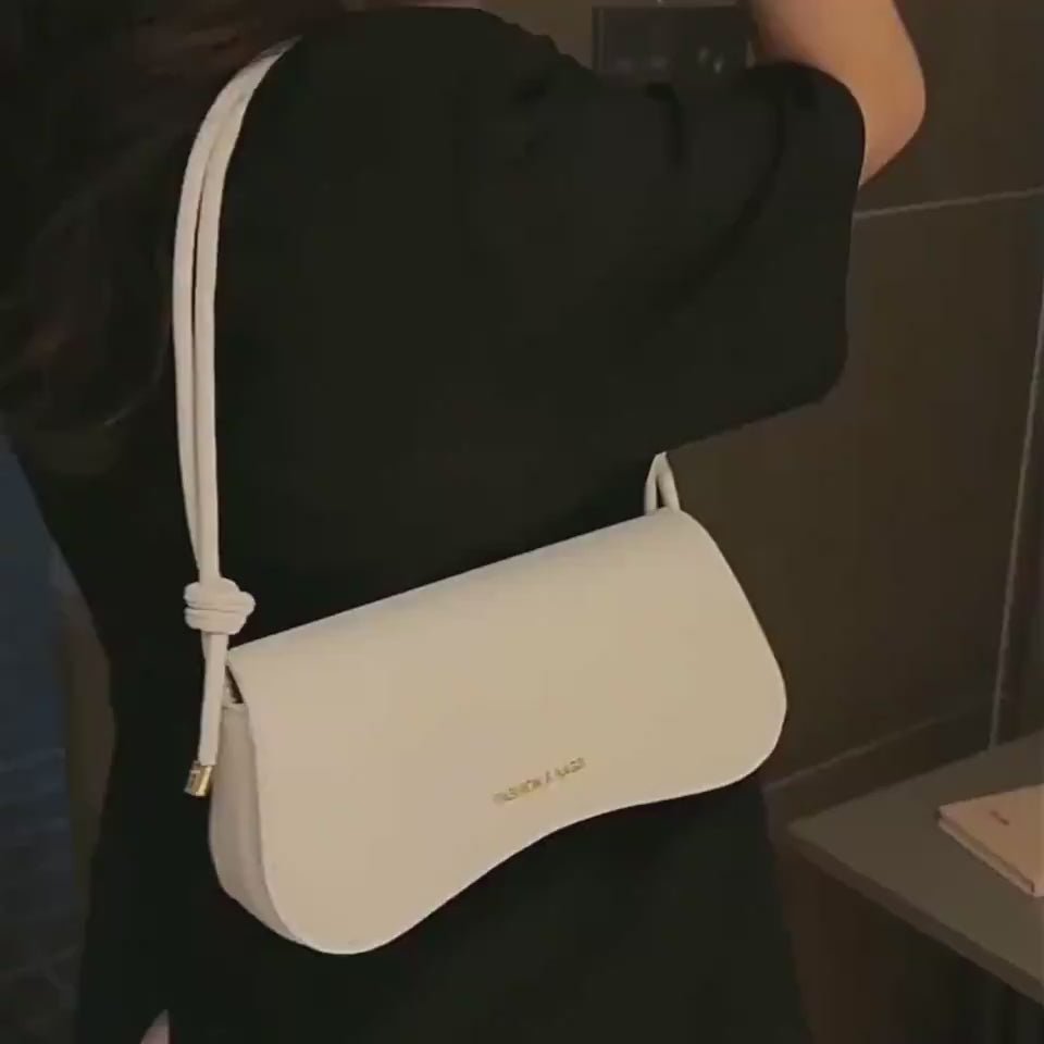 Sommer Minimalistische PU Unterarm Tasche Chic Einfarbig Quadratische Schulter Handtasche Vielseitige Umhängetasche Für Frauen Elegante Büro