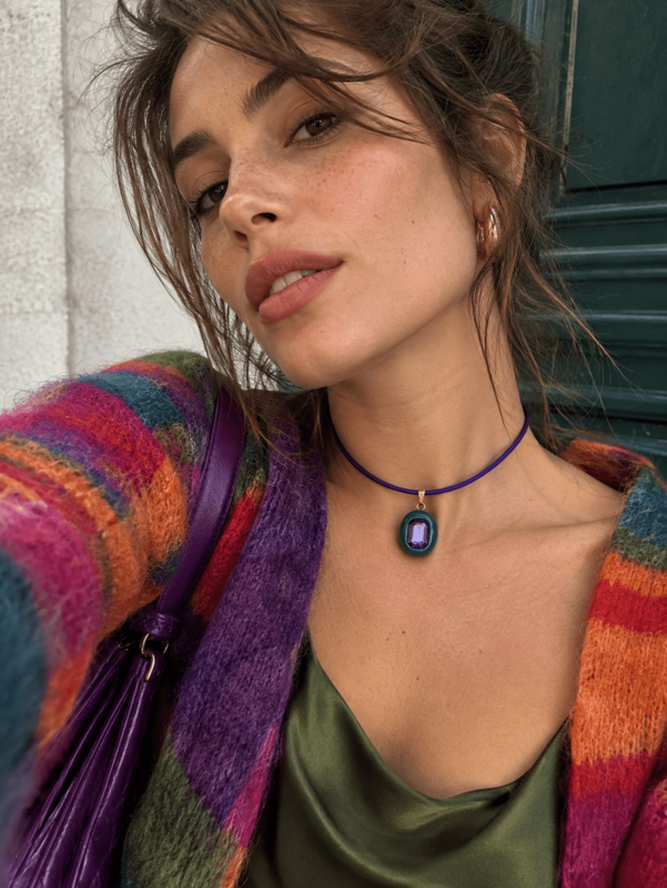 Imperfectly Precious Magnetic Choker -Swarovski Crystal