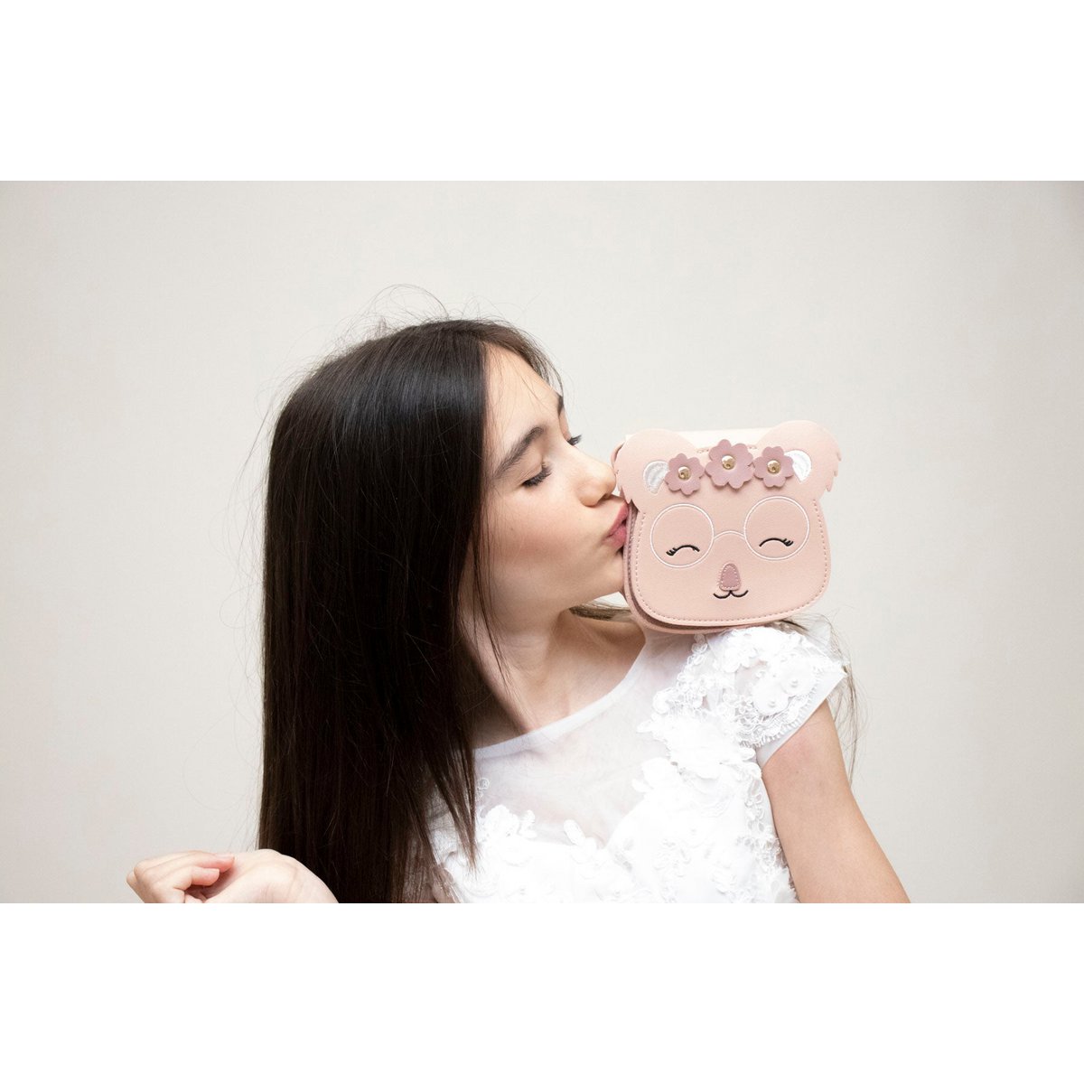 Children's shoulder bag - Yumi the little koala Pink