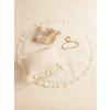 Soft Velvet Mat with Frill “White”