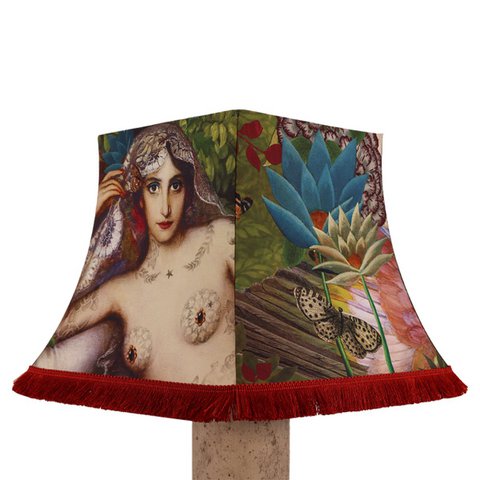 PAGODA LAMPSHADE WITH DREAM FRINGE