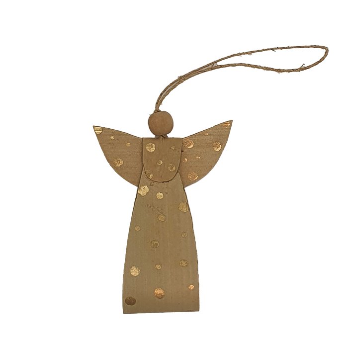 Engel ornament naturel/goud AN etui 900-007set/3
