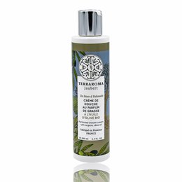 Olive shower cream with a fresh, natural scent. Contains olive oil and other nourishing ingredients to cleanse and moisturize skin.