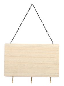 SCHLÜSSELANHÄNGER AUS HOLZ MIT 3 HAKEN 250x180x5mm