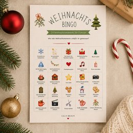 Bingo di Natale – 24 momenti di Natale per le famiglie