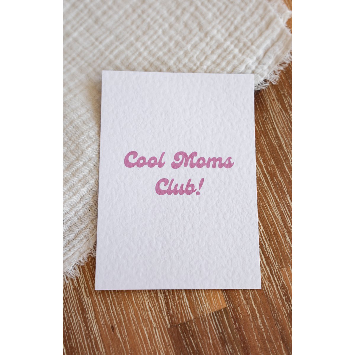 Postcard Cool Moms Club! Pink