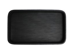 Tablet rechthoekige rand rand tissue zwarte decoratieve lade