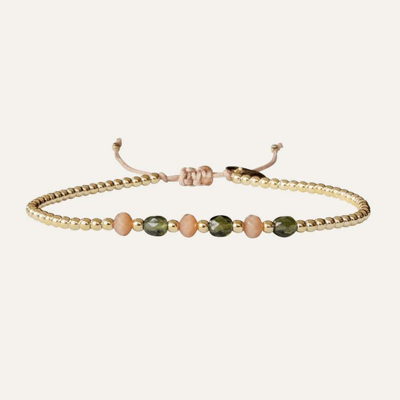 Narrow green miyuki bracelet
