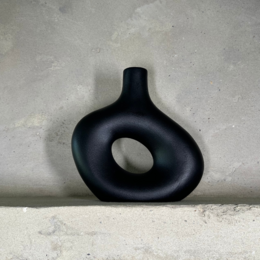 Vase Ceramic - Luna Vase Black