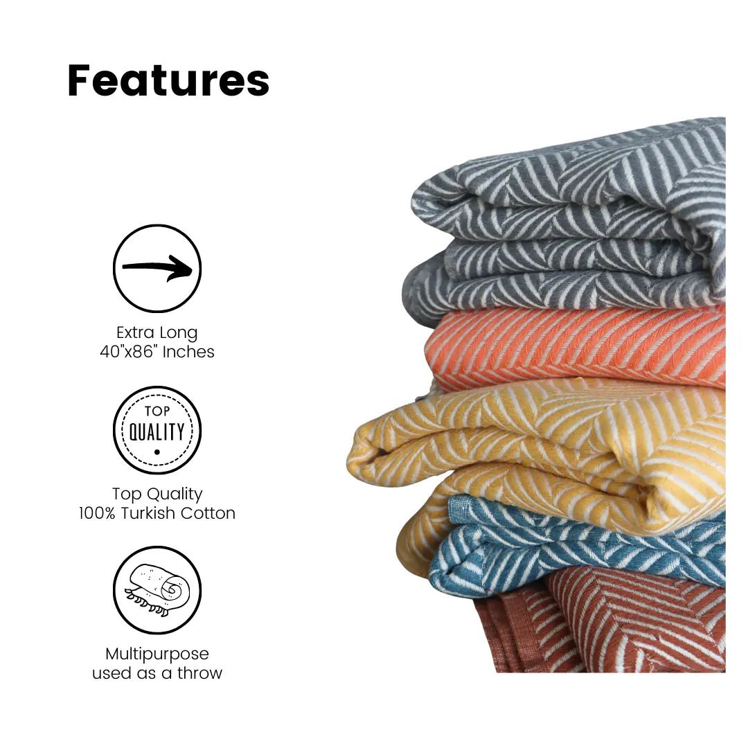 Hiera Turkish Towel - Extra Long - 100x220cm