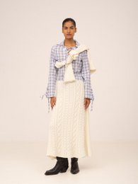 Chemise bleue à carreaux Commute