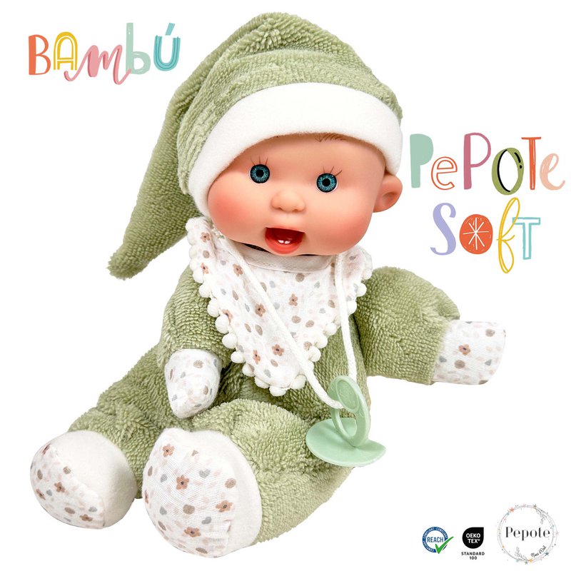 PEPOTE SOFT BAMBOO DISPLAY DOLL 8 UNITS