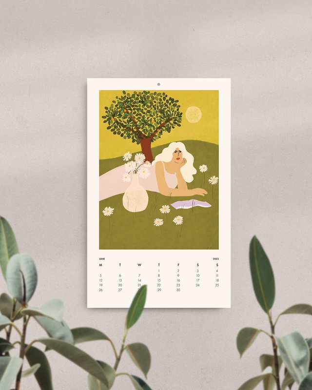 2023 Illustreret kalender af Alja Horvat - Månedskalender