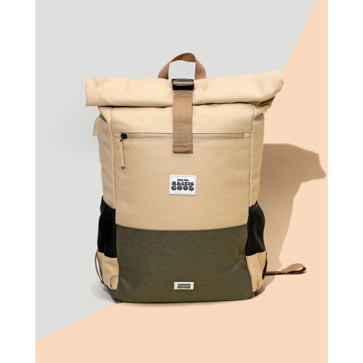 Sac à dos imperméable en chanvre Polar Explorer - Beige