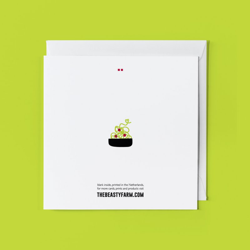 Animal Greeting Card: You're The One