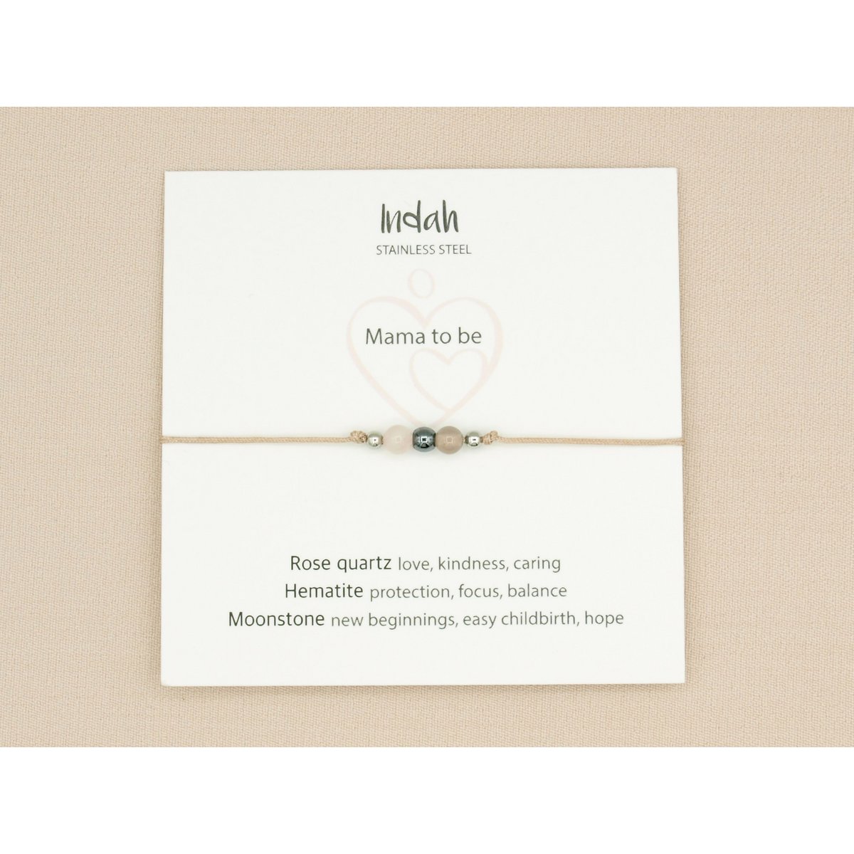 Armband rock, mama to be, zilver en goud