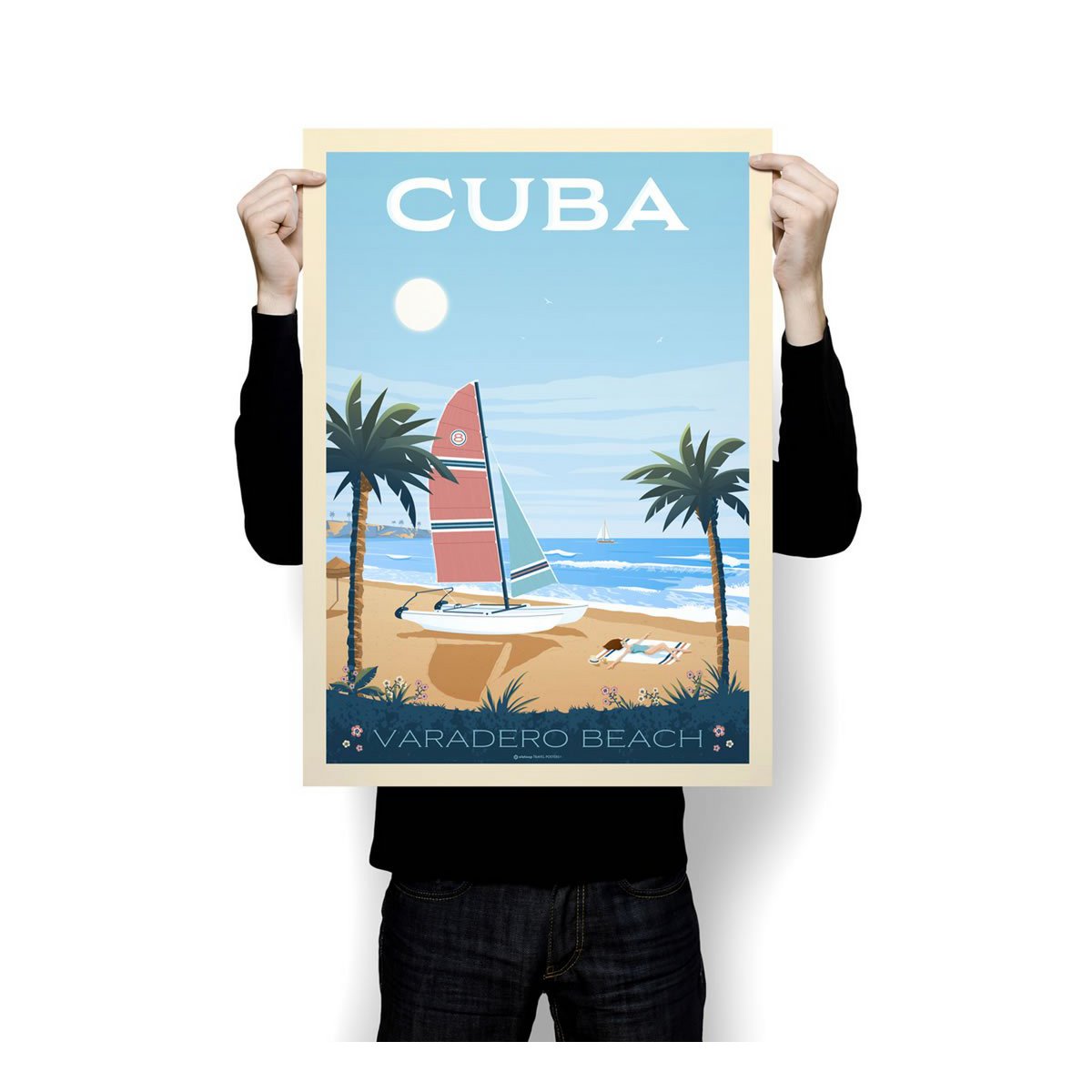 Affiche Vintage Cuba - La Havane Varadero Beach | Poster Ville La Havane Cuba