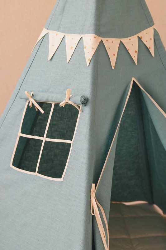 Tipi-tent "Gold Star" met guirlande