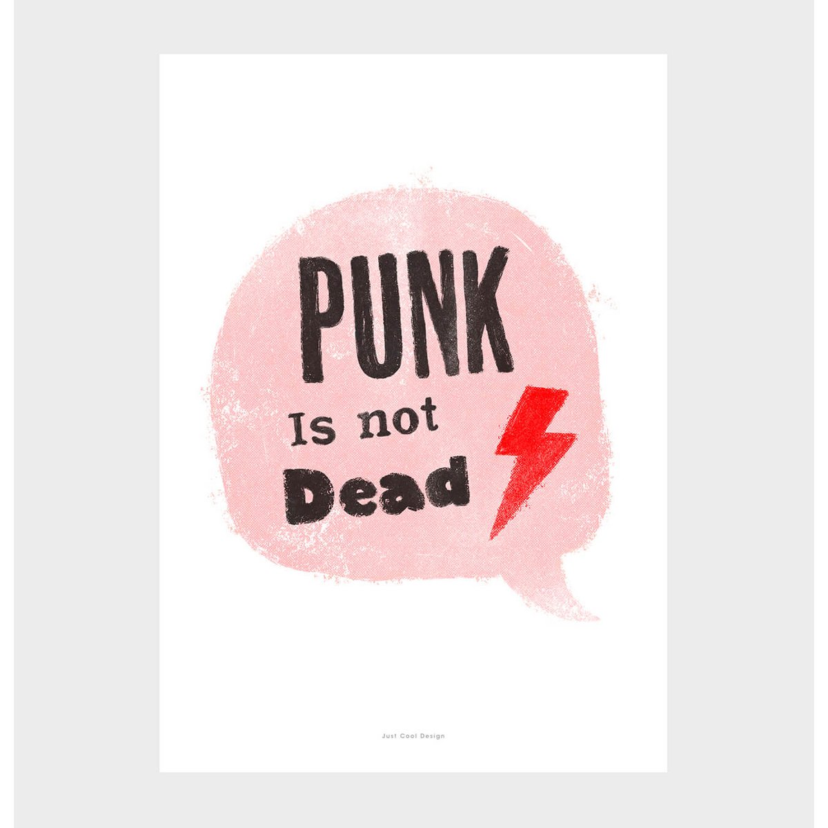 El punk no está muerto. Impresión de arte de pared.