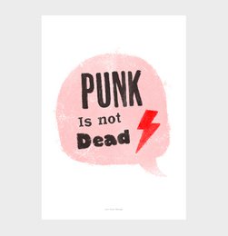 Punk is not dead wall art print