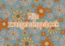 Graviditetsbog - Retro blomster