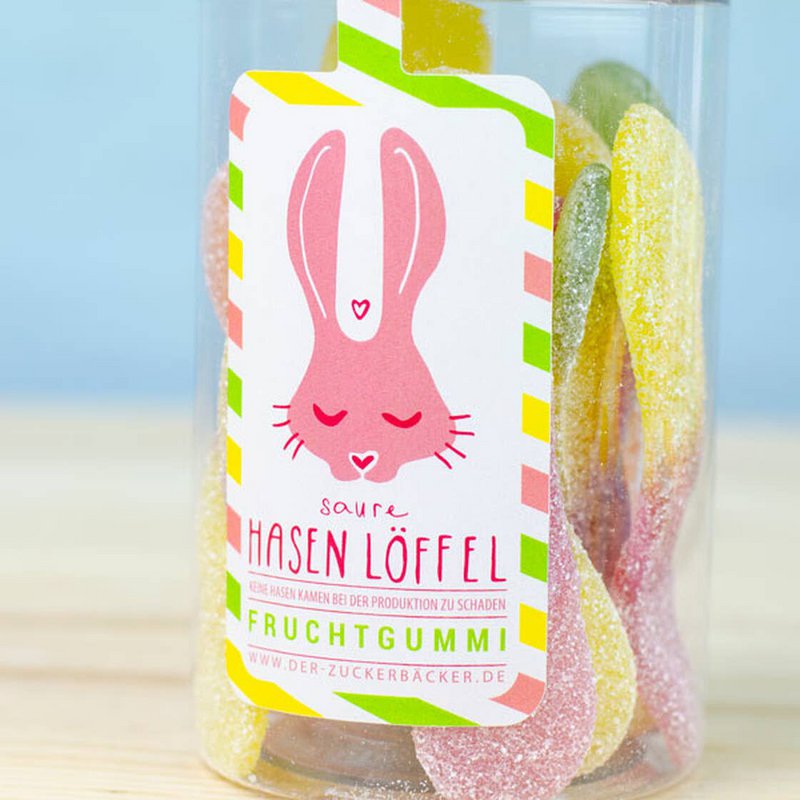Snack box bunny spoon sour fruit gum gift box