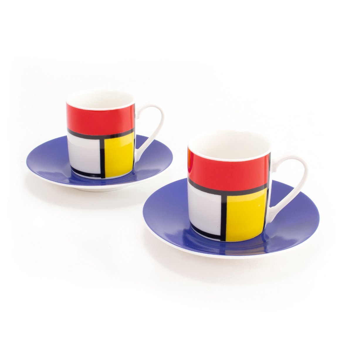 Espresso set, Mondrian