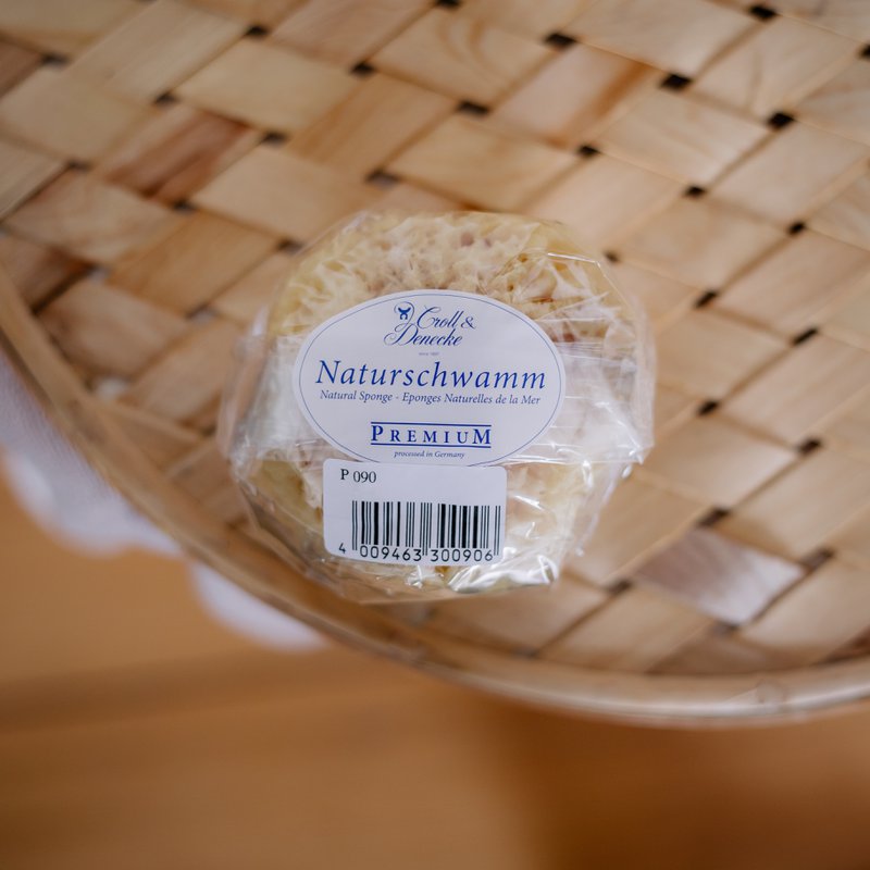Éponge de mer naturelle pour bain et bébé