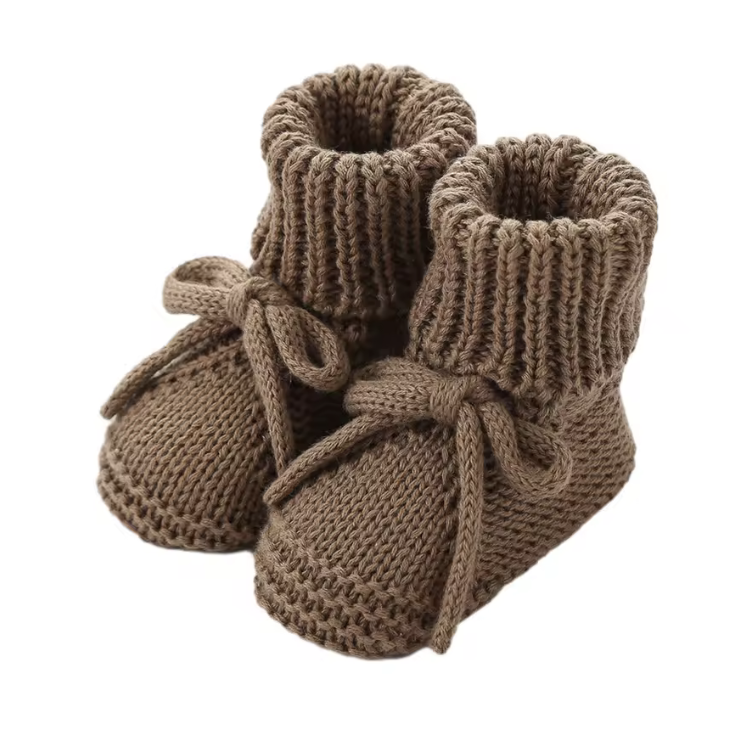 Gestrickte Babyschuhe | Babyschuhe | Chunky Baby Booties | Efeu und Soof